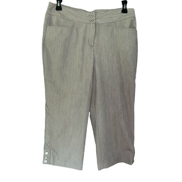 Sharango Studio gray cropped pants 14 - Picture 2 of 6